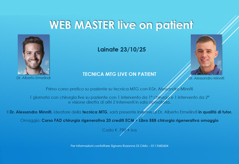 23/10/2025  TECNICA MTG LIVE ON PATIENT -  Dr. Minniti- Lainate (MI)